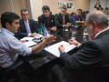 21.02.2017 O ministro da IntegraÃ§Ã£o Nacional, Helder Barbalho, durante audiÃªncia com o deputado federal, Ricardo Teobaldo (PTB/PE), o senador Armando Monteiro (PTB/PE) e prefeitos do ConsÃ³rcio CONAMAS. FOTO:ED FERREIRA/MI.